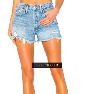Agolde Parker denim shorts